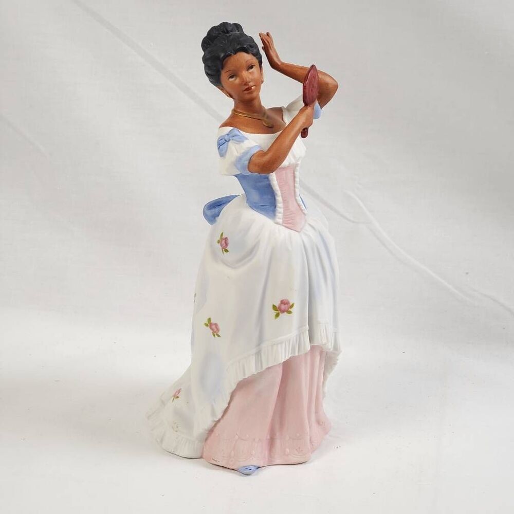 HOMCO 1431 Figurine – African American Woman Holding Mirror